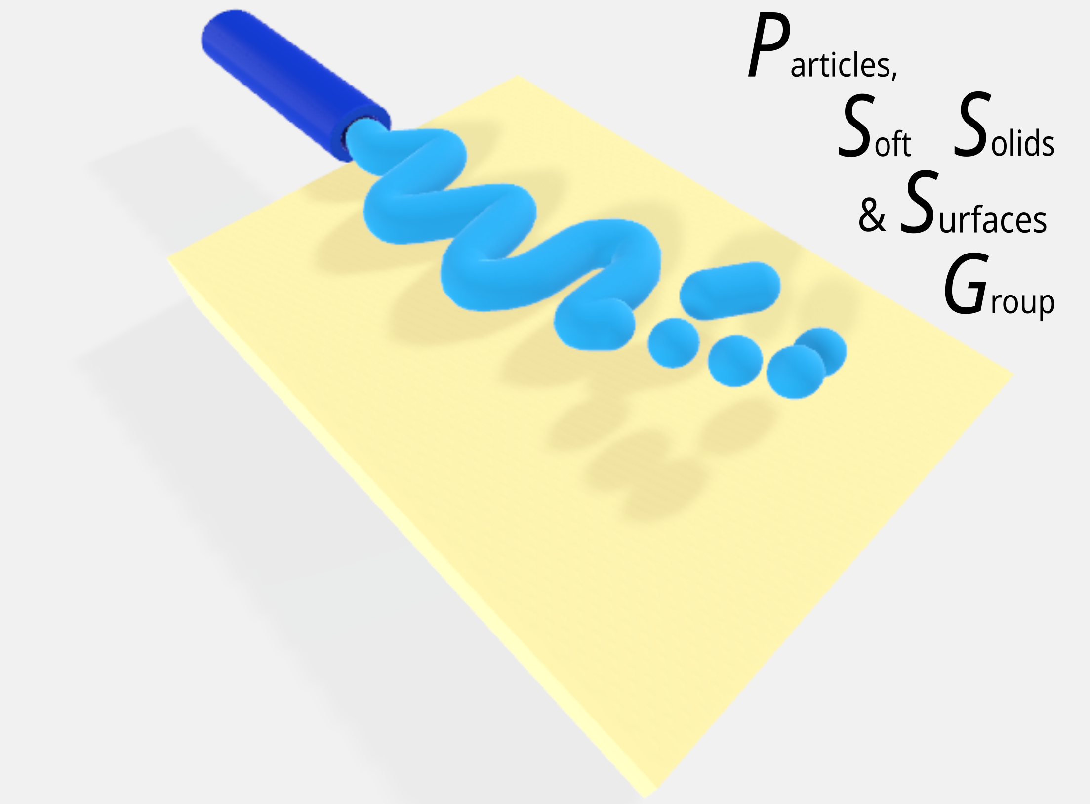 PS3G Logo showing spheronisation of a Soft Solid extrudate into Particles on a Surface PS3G Logo showing spheronisation of a Soft Solid extrudate into Particles on a Surface